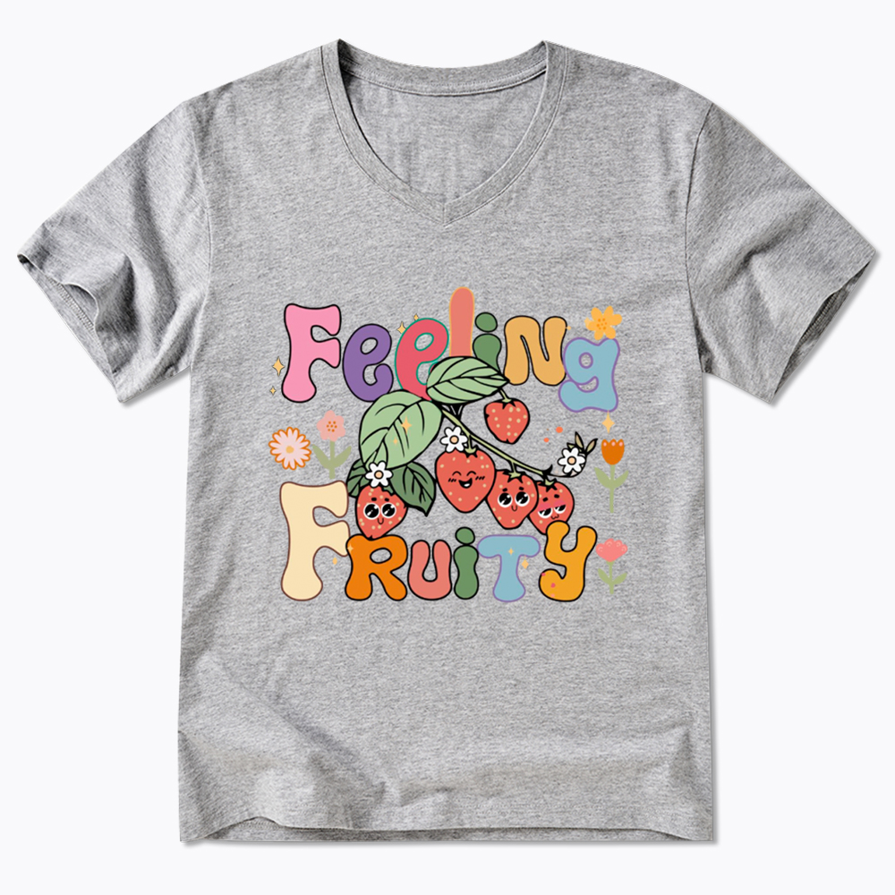 Feeling Fruity Lesbian Rights V-Neck Classic T-Shirt