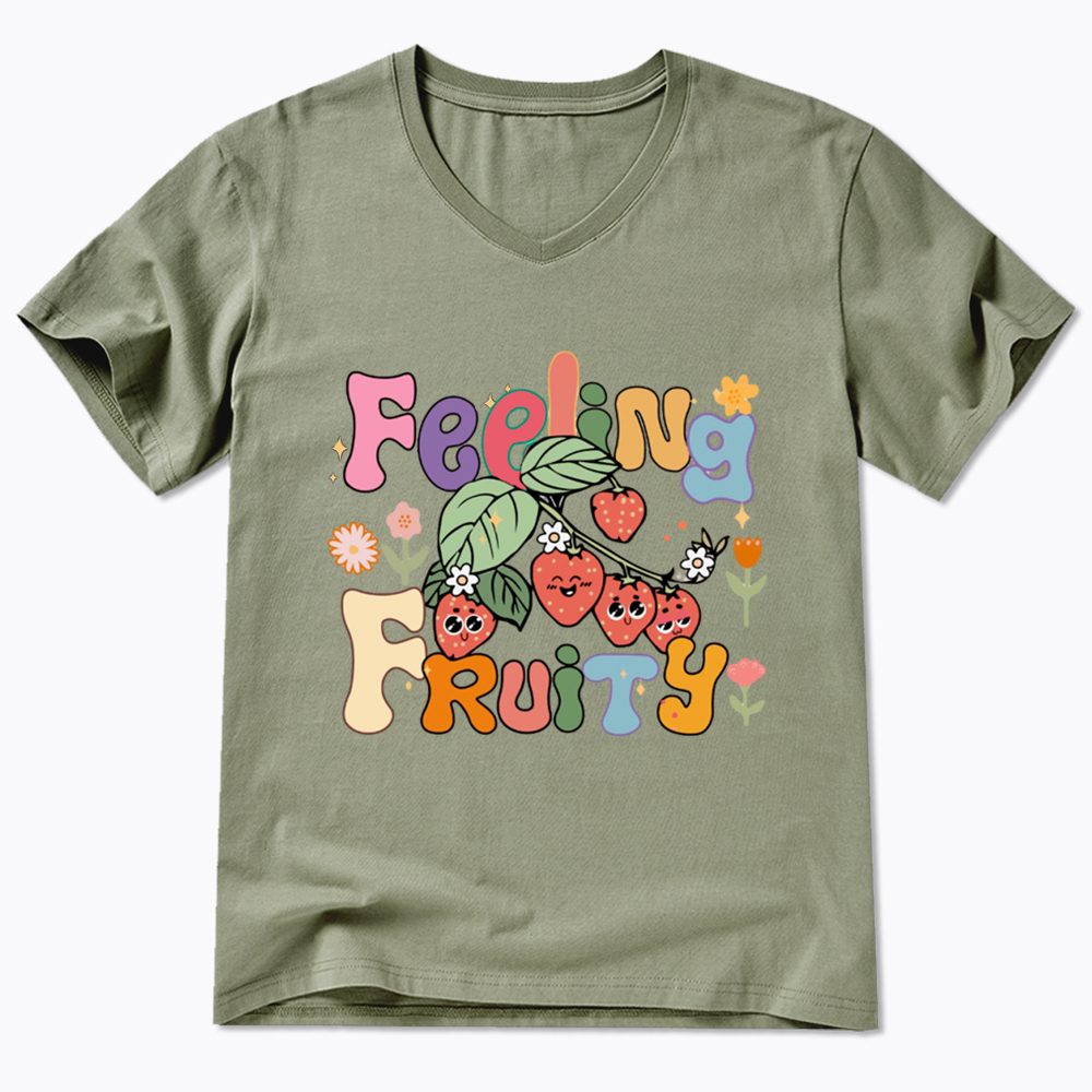 Feeling Fruity Lesbian Rights V-Neck Classic T-Shirt
