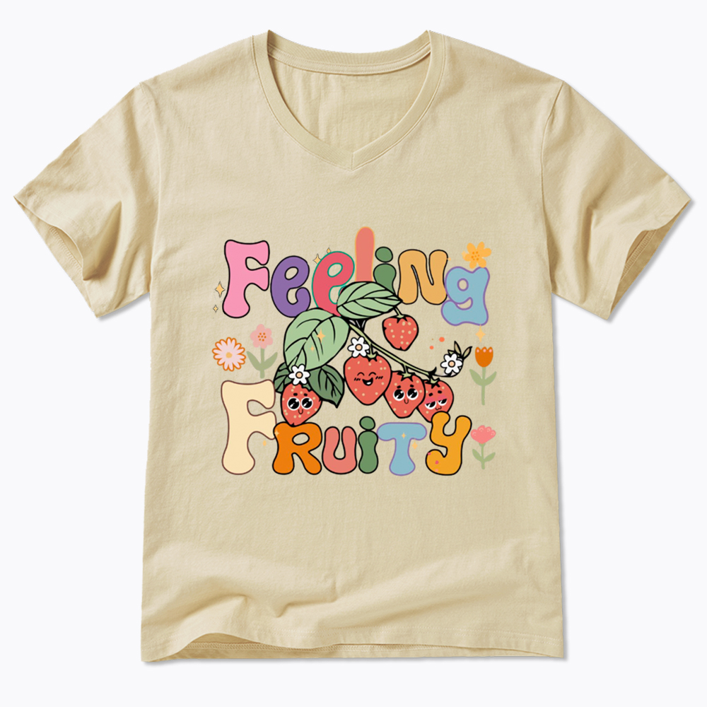 Feeling Fruity Lesbian Rights V-Neck Classic T-Shirt