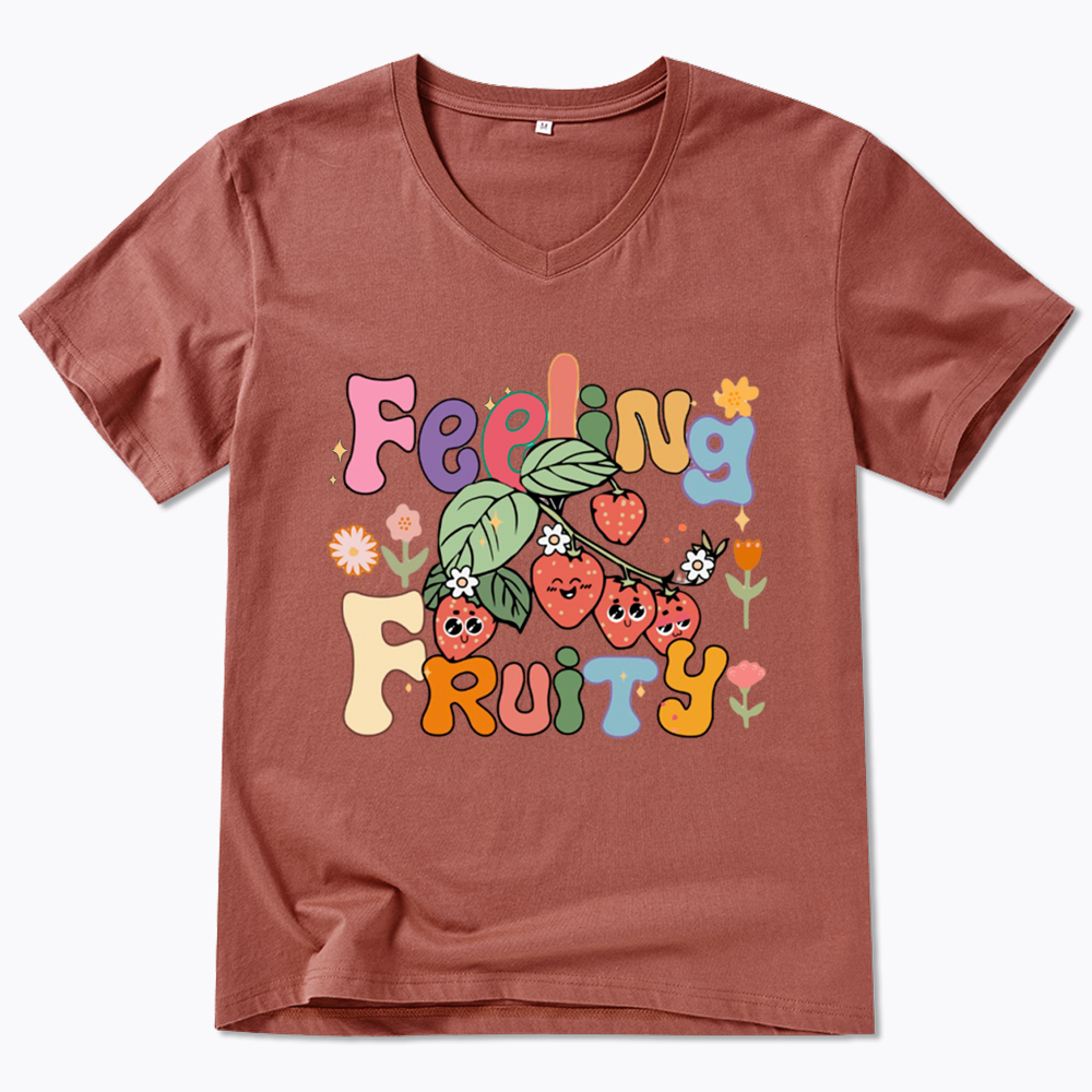 Feeling Fruity Lesbian Rights V-Neck Classic T-Shirt