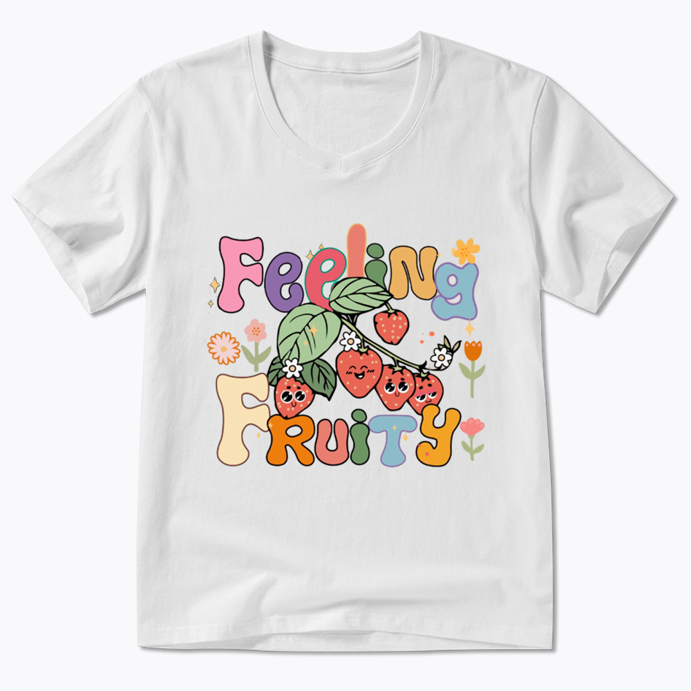 Feeling Fruity Lesbian Rights V-Neck Classic T-Shirt