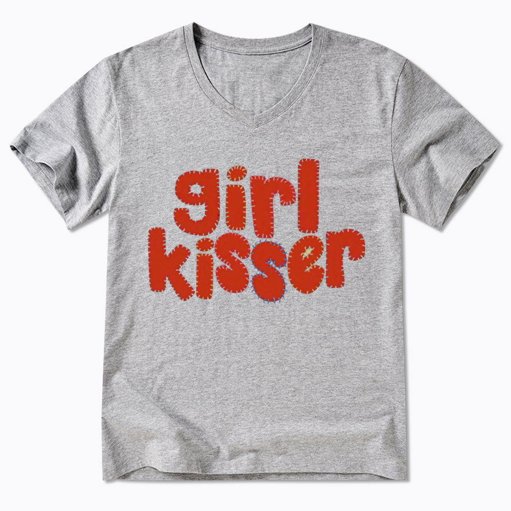 Girl Kisser V-Neck Classic T-Shirt