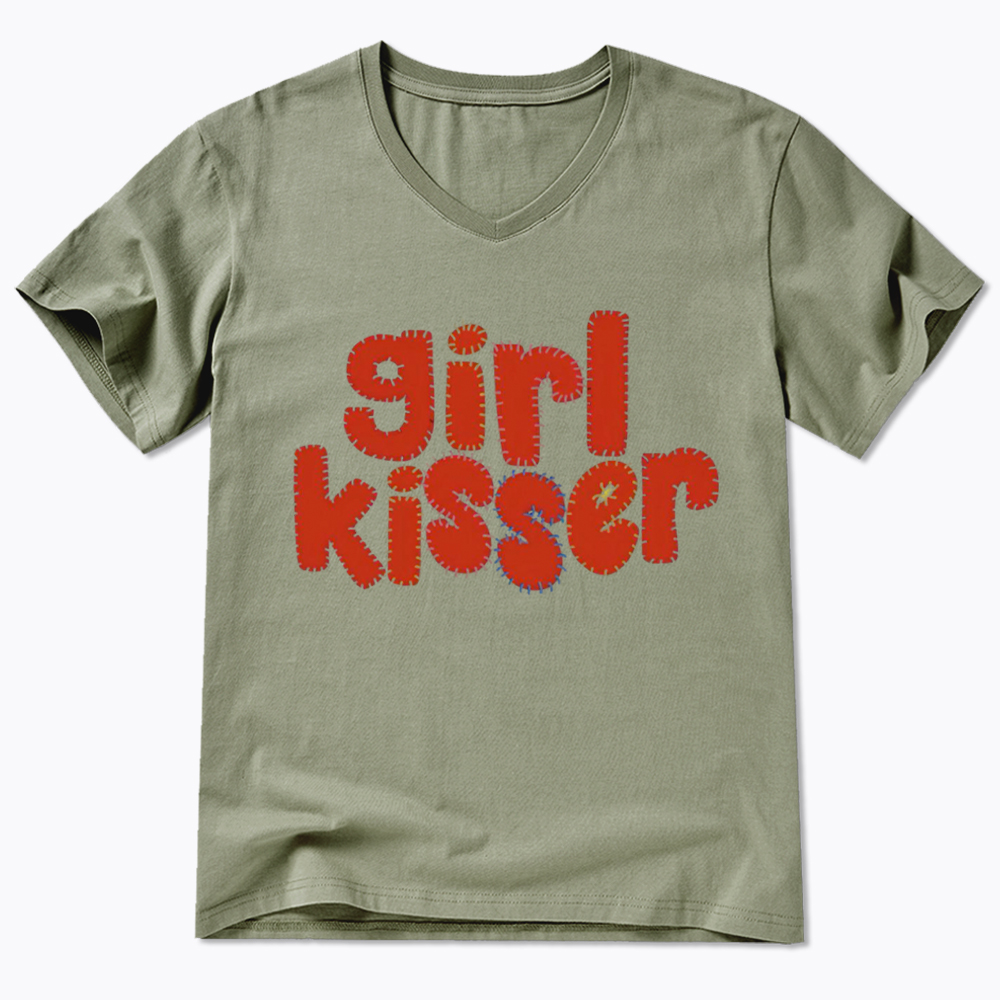 Girl Kisser V-Neck Classic T-Shirt