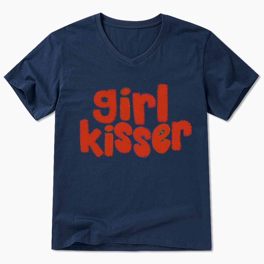 Girl Kisser V-Neck Classic T-Shirt