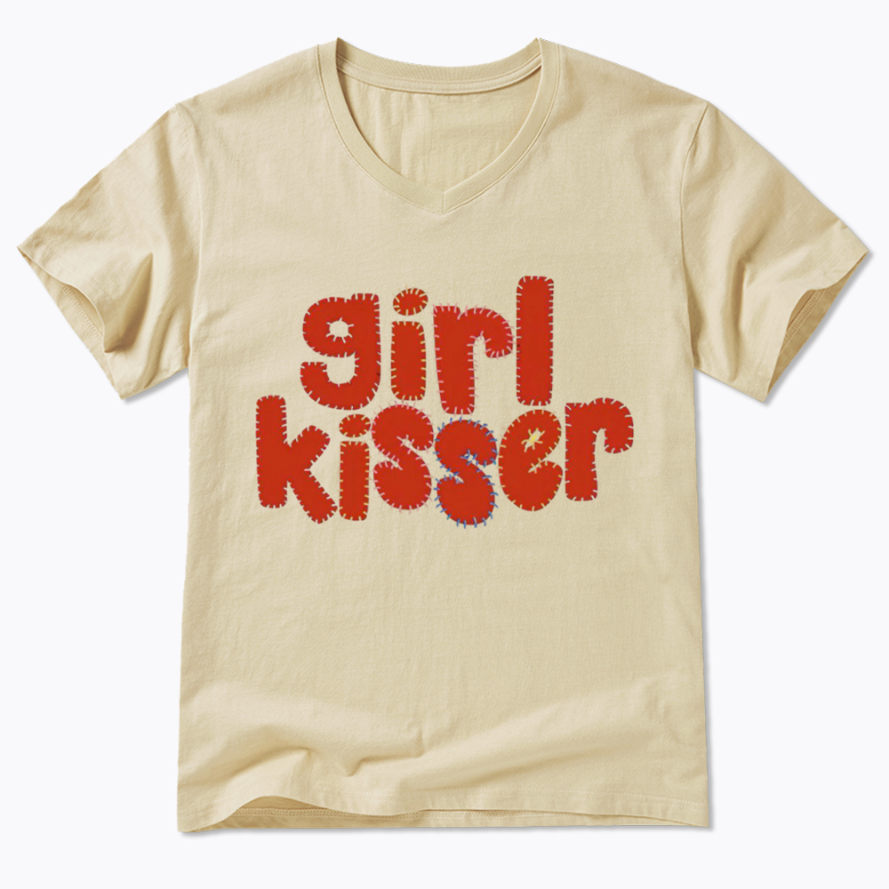 Girl Kisser V-Neck Classic T-Shirt