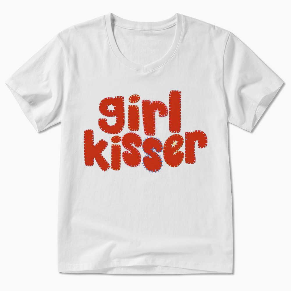 Girl Kisser V-Neck Classic T-Shirt
