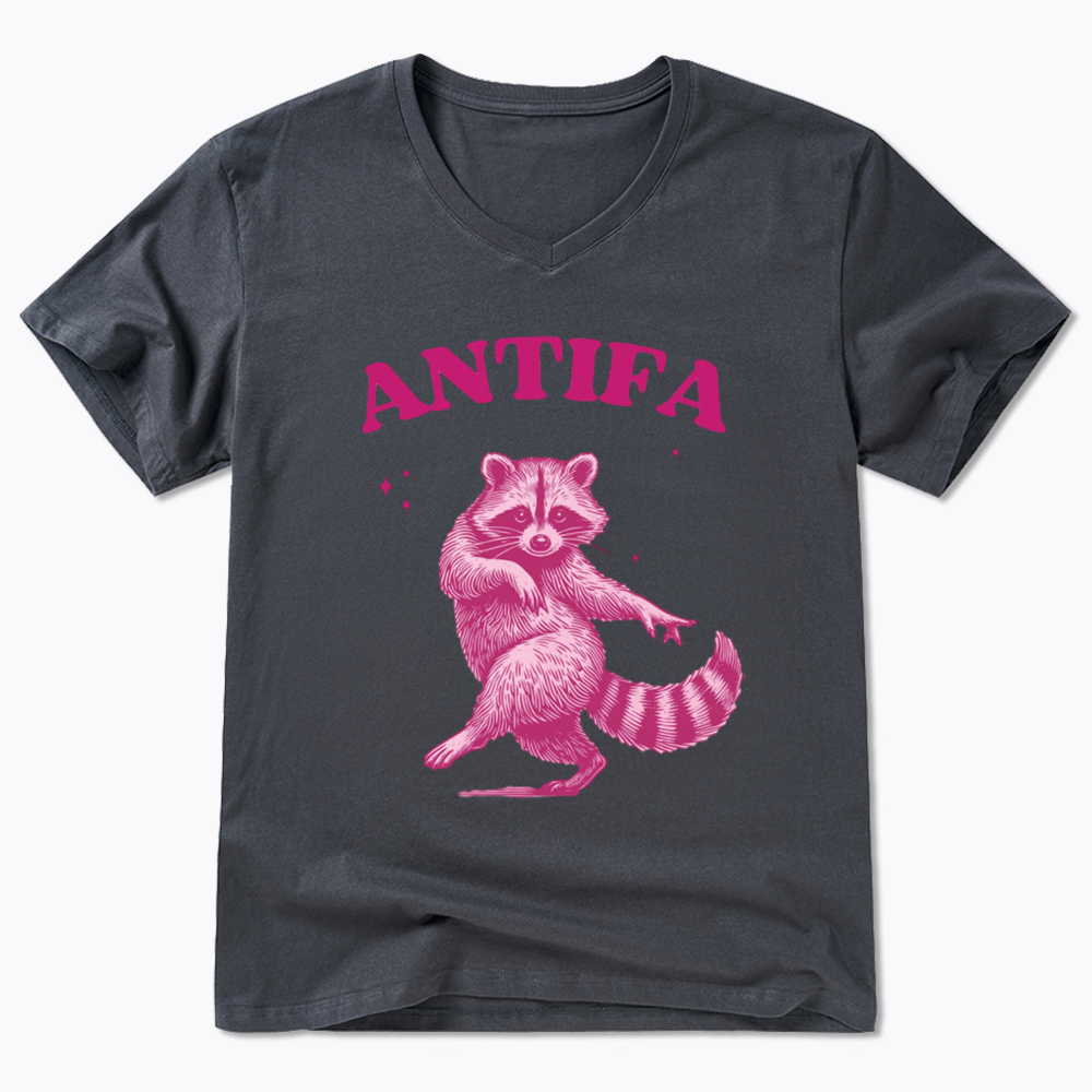 Raccoon Meme V-Neck Classic T-Shirt