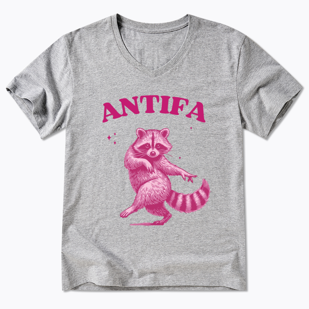 Raccoon Meme V-Neck Classic T-Shirt