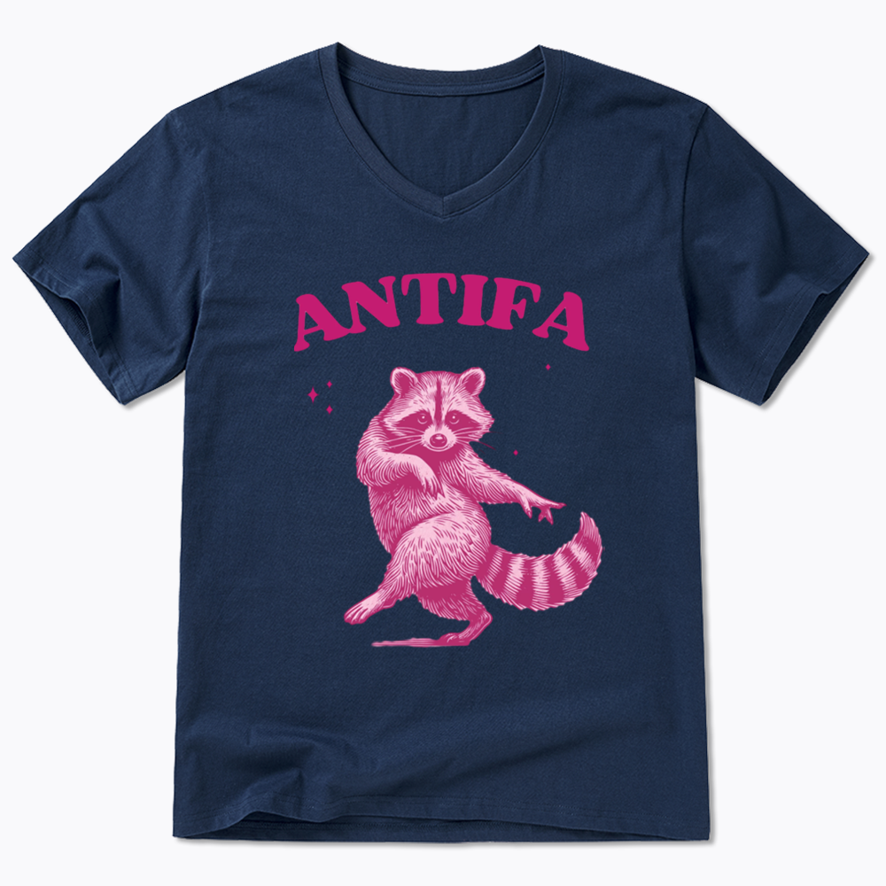 Raccoon Meme V-Neck Classic T-Shirt