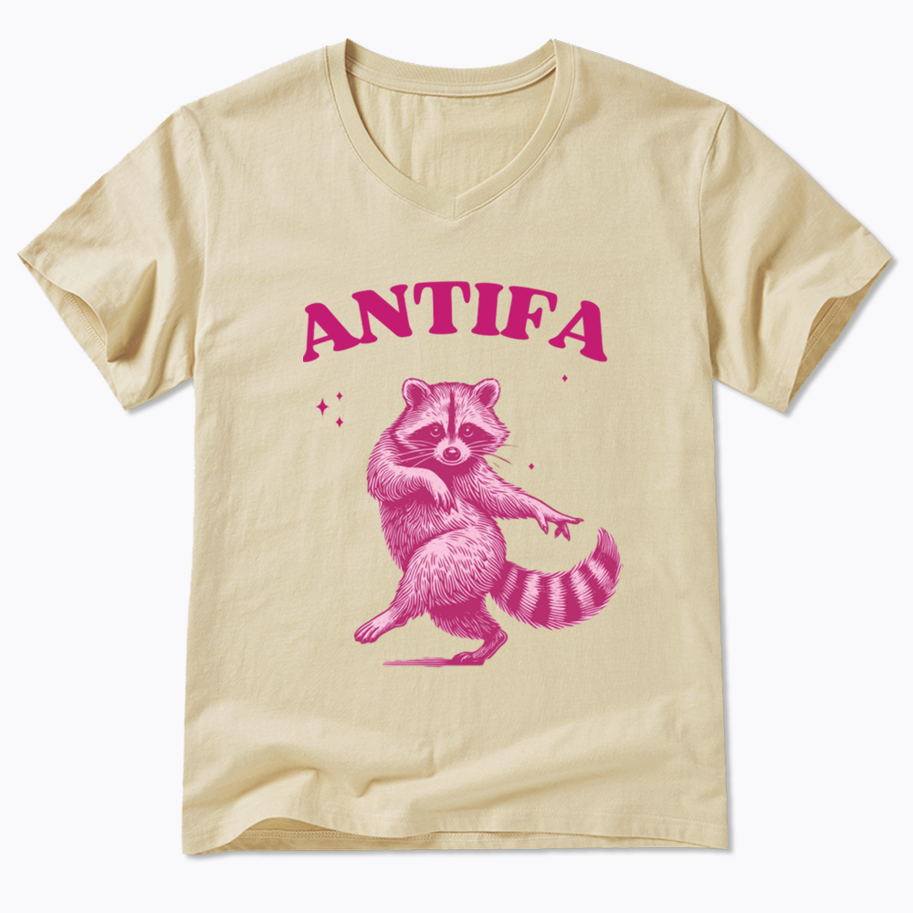 Raccoon Meme V-Neck Classic T-Shirt