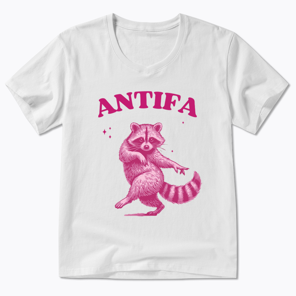 Raccoon Meme V-Neck Classic T-Shirt