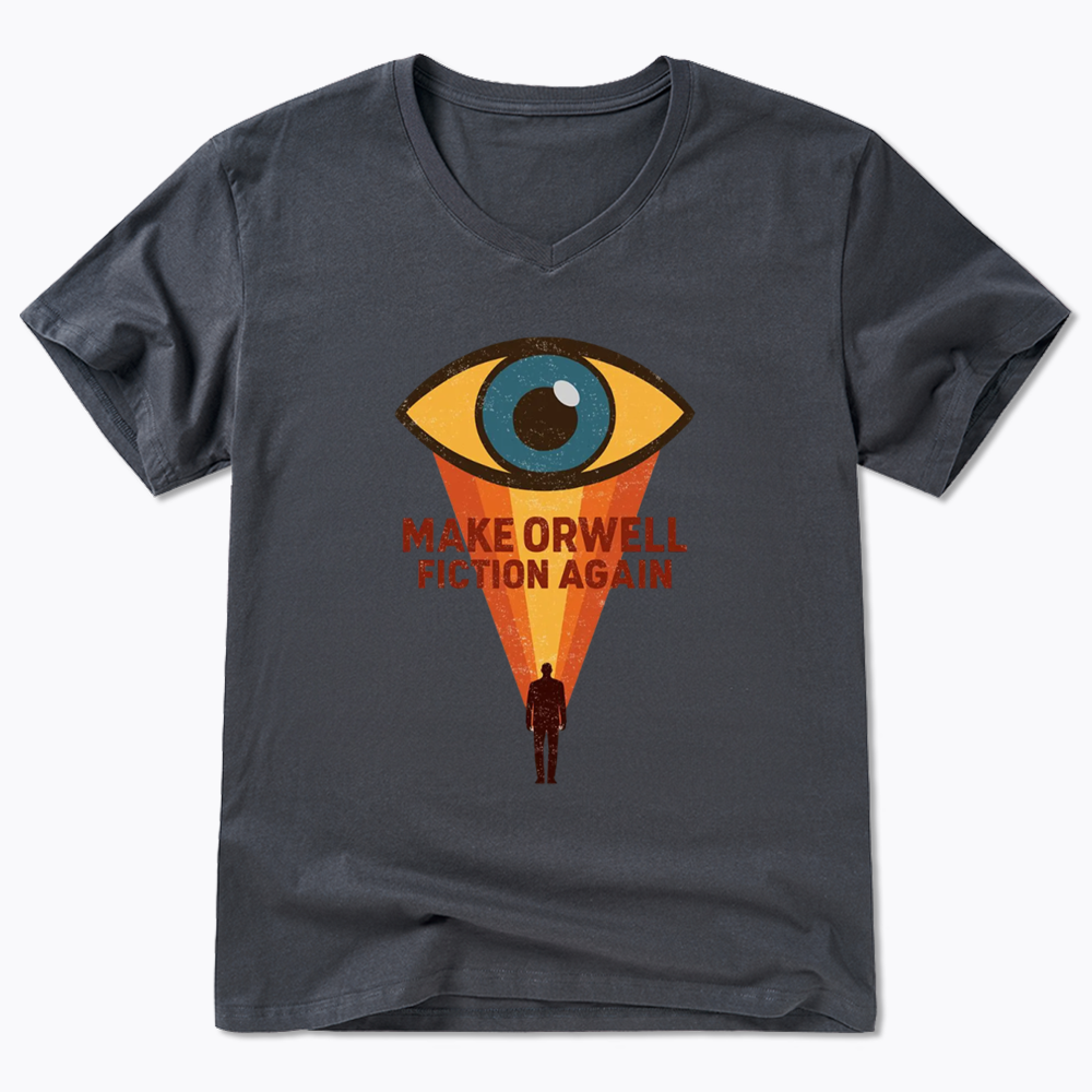 Make Orwell Fiction Again V-Neck Classic T-Shirt