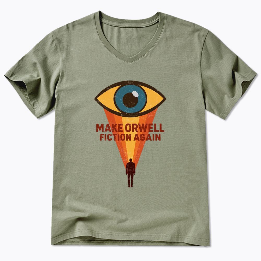 Make Orwell Fiction Again V-Neck Classic T-Shirt