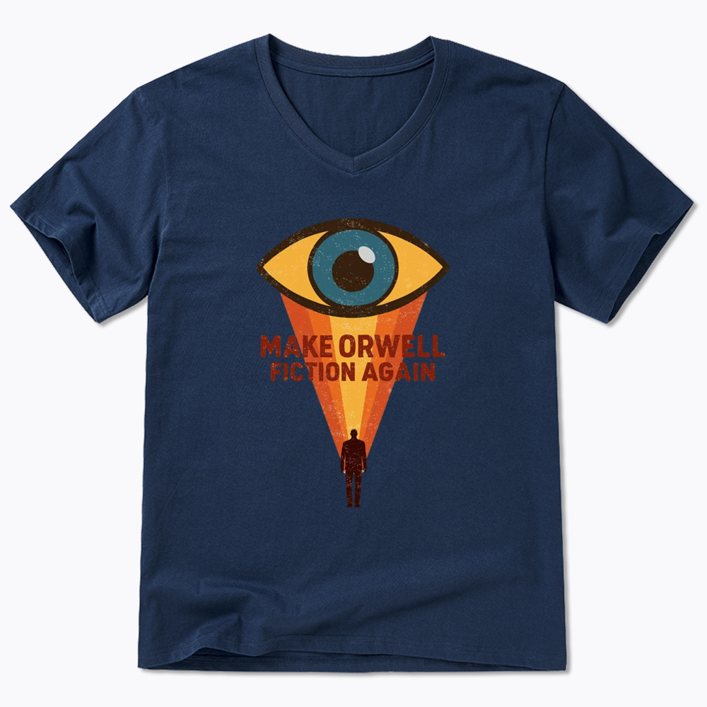 Make Orwell Fiction Again V-Neck Classic T-Shirt