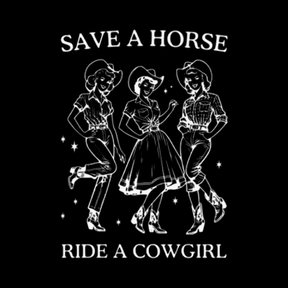 Save A Horse Ride A Cowgirl V-Neck Classic T-Shirt