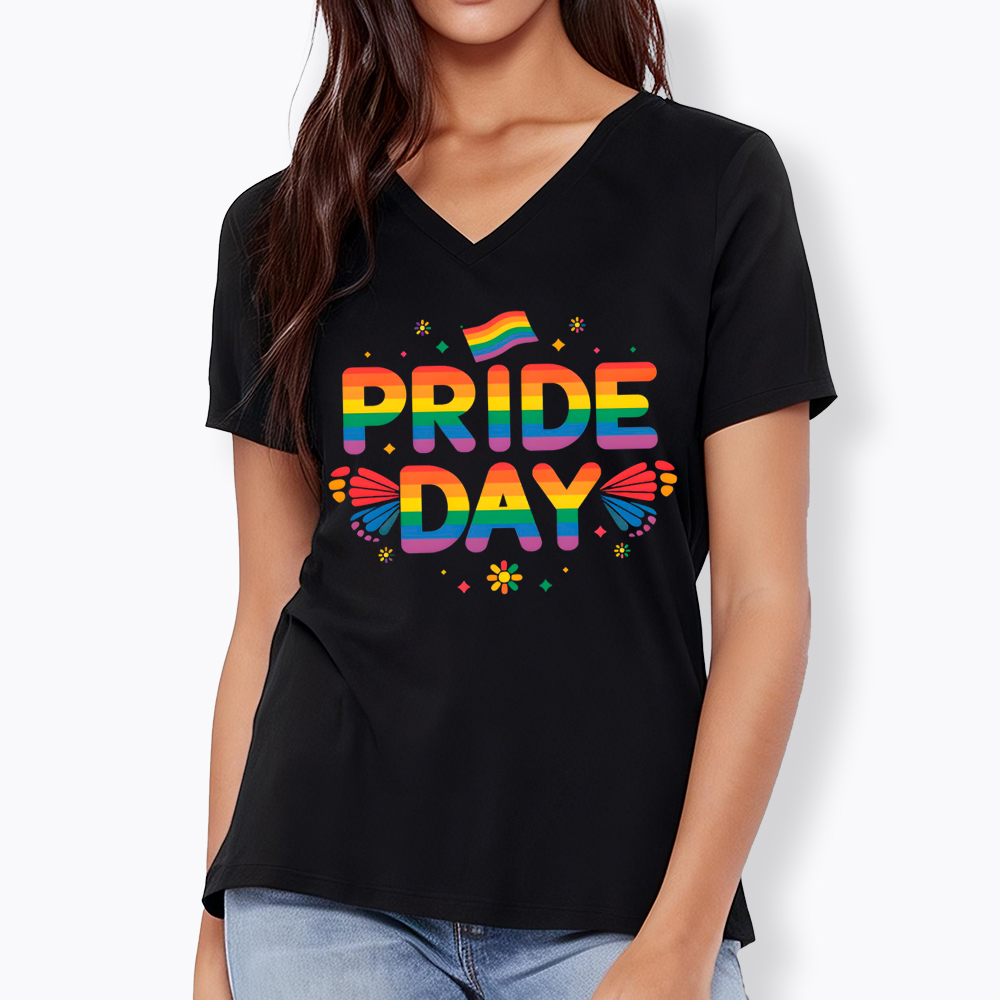Pride Day Pride Day V-Neck Classic T-Shirt