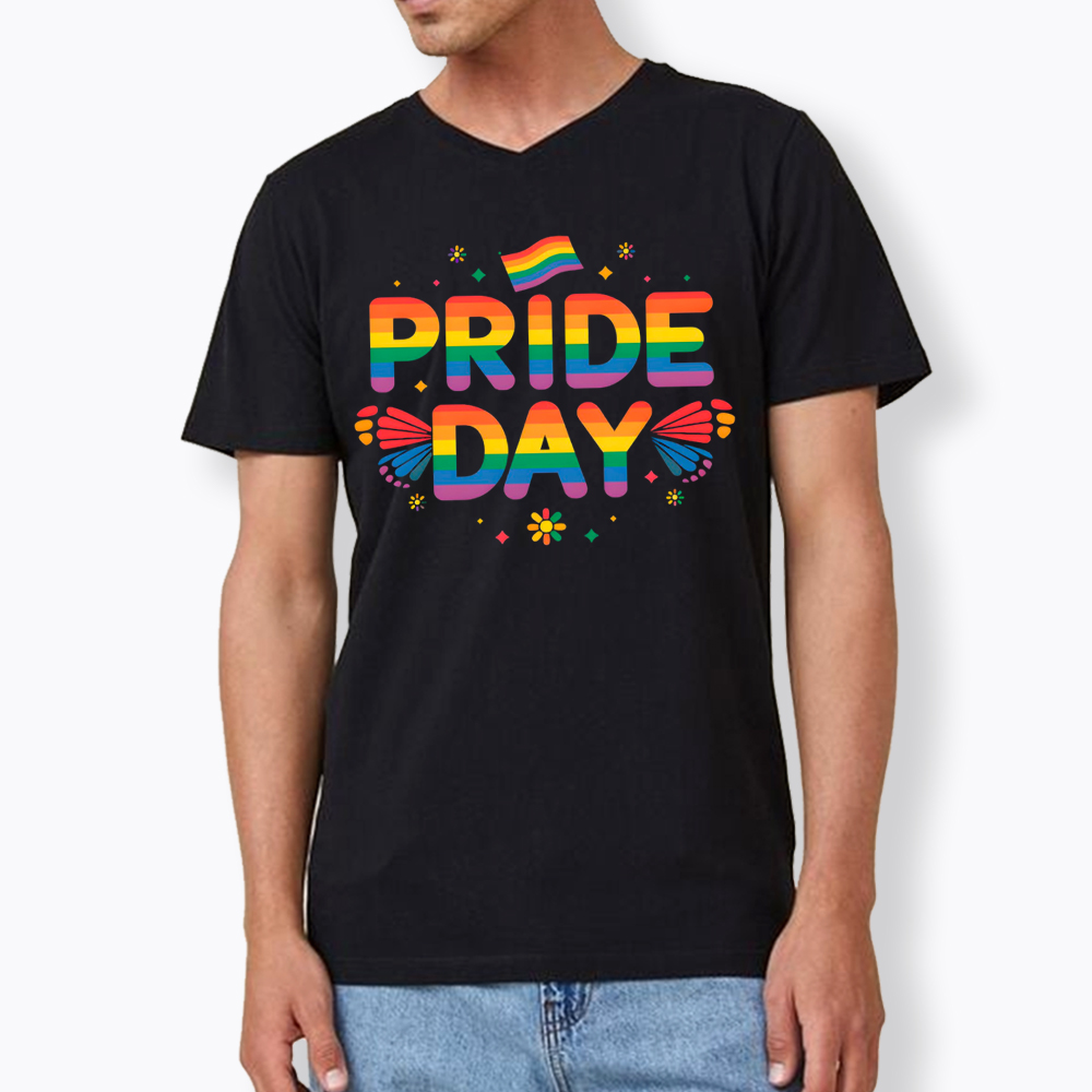 Pride Day Pride Day V-Neck Classic T-Shirt