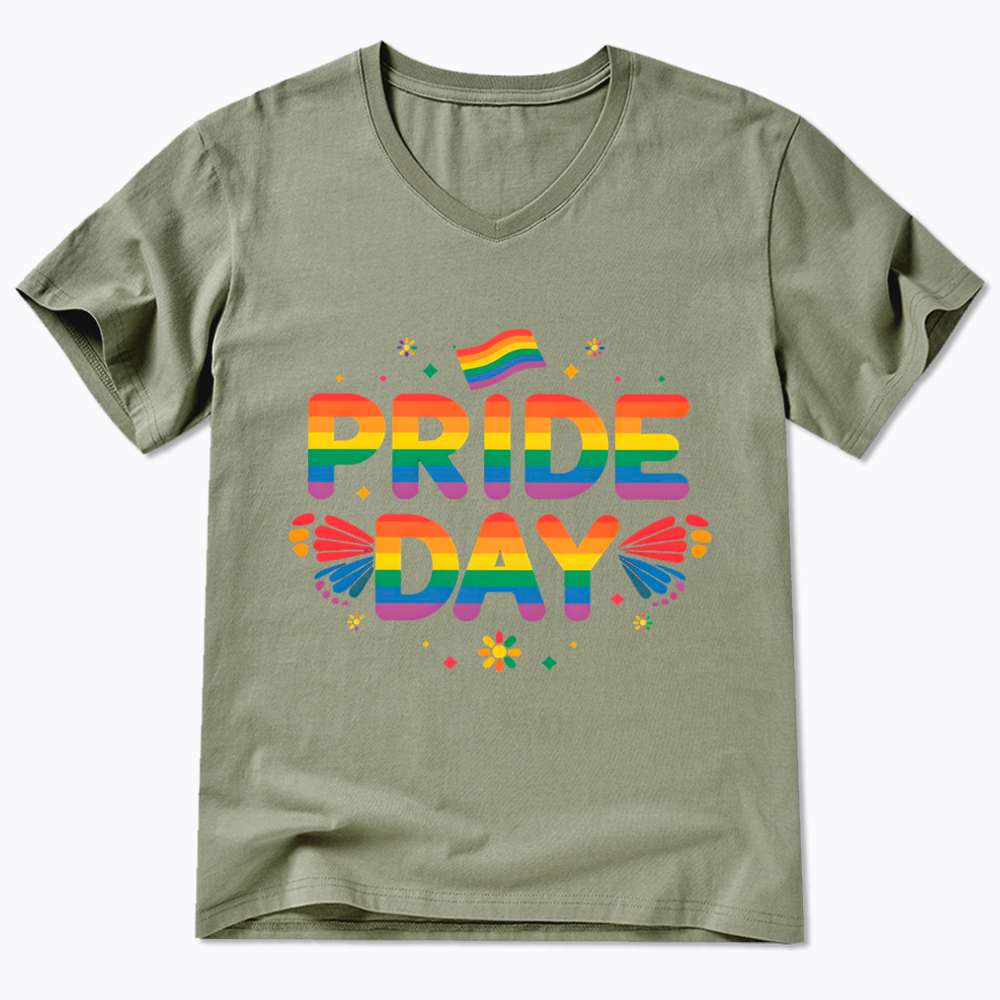 Pride Day Pride Day V-Neck Classic T-Shirt