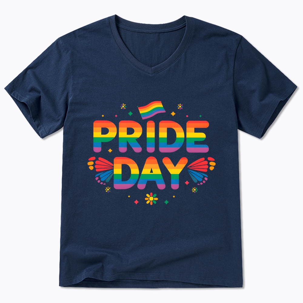 Pride Day Pride Day V-Neck Classic T-Shirt