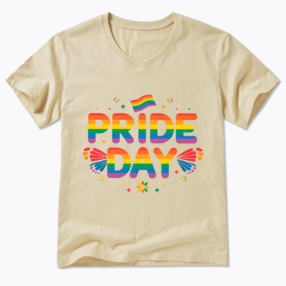 Pride Day Pride Day V-Neck Classic T-Shirt