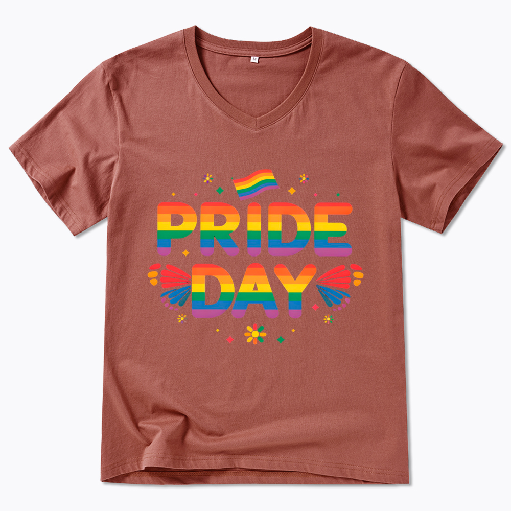 Pride Day Pride Day V-Neck Classic T-Shirt