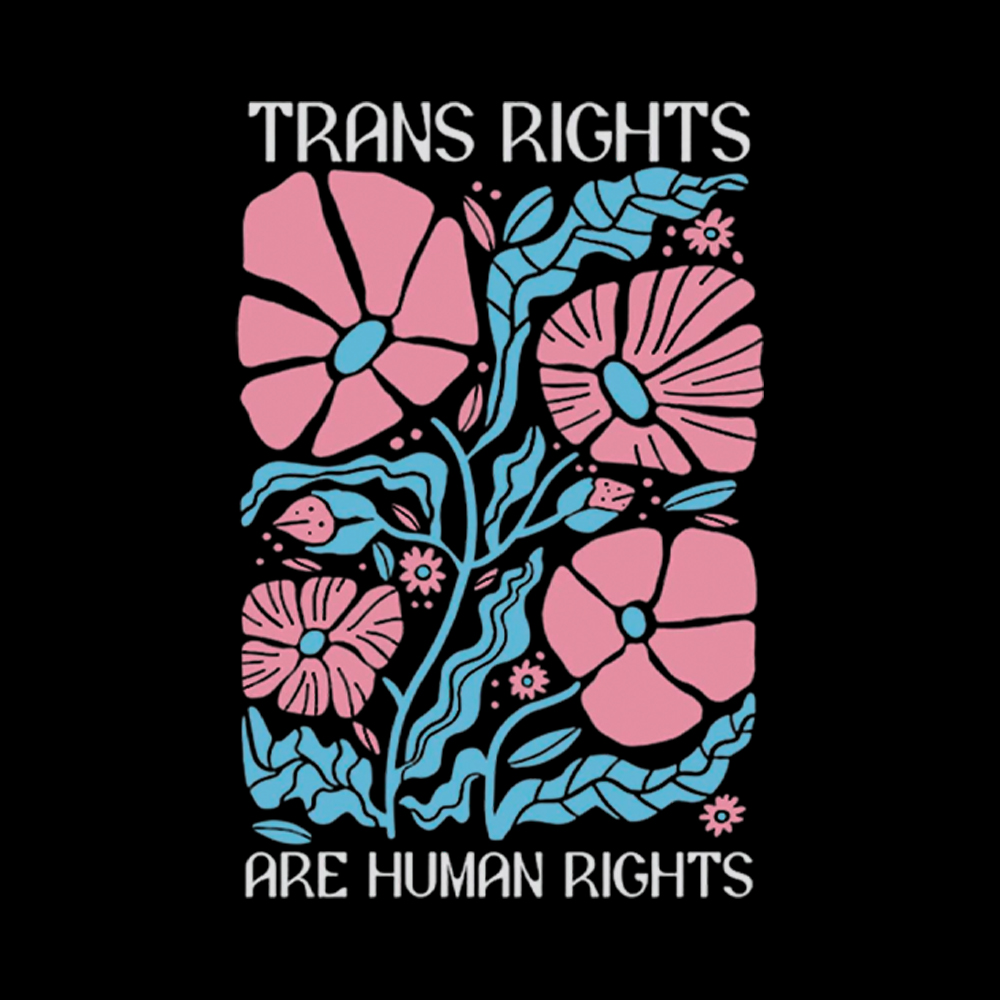 Trans Rights Are Human Rights Washed T-Shirt