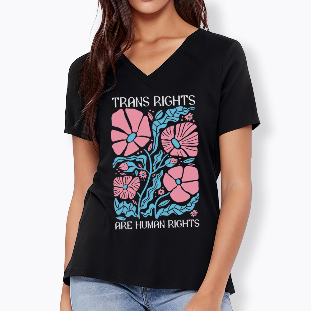 Trans Rights Are Human Rights V-Neck Classic T-Shirt