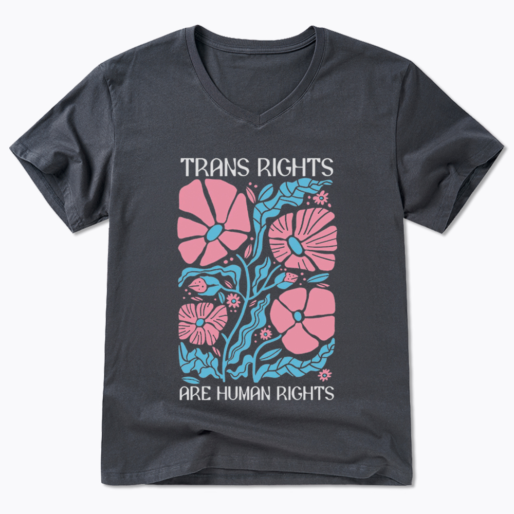 Trans Rights Are Human Rights V-Neck Classic T-Shirt