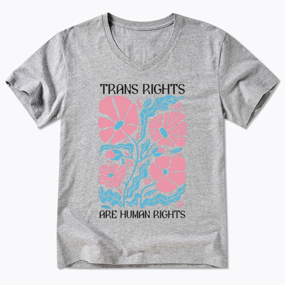 Trans Rights Are Human Rights V-Neck Classic T-Shirt