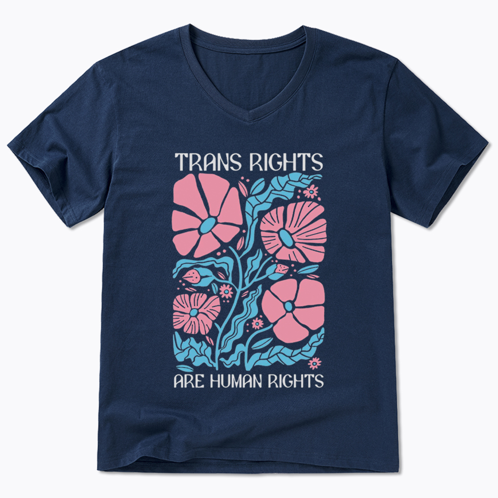 Trans Rights Are Human Rights V-Neck Classic T-Shirt