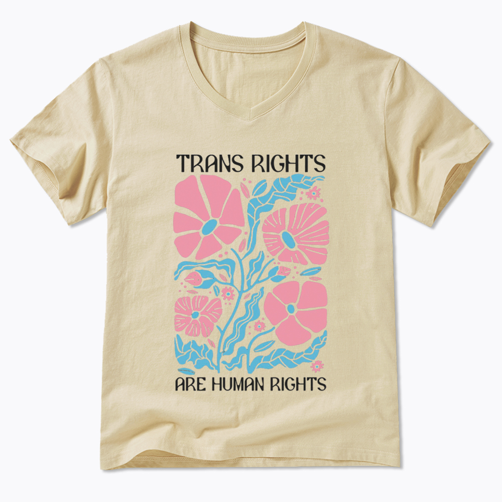 Trans Rights Are Human Rights V-Neck Classic T-Shirt