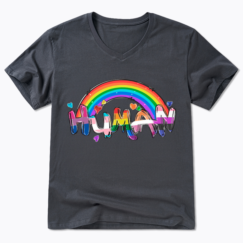 Human Rights LGBTQ V-Neck Classic T-Shirt