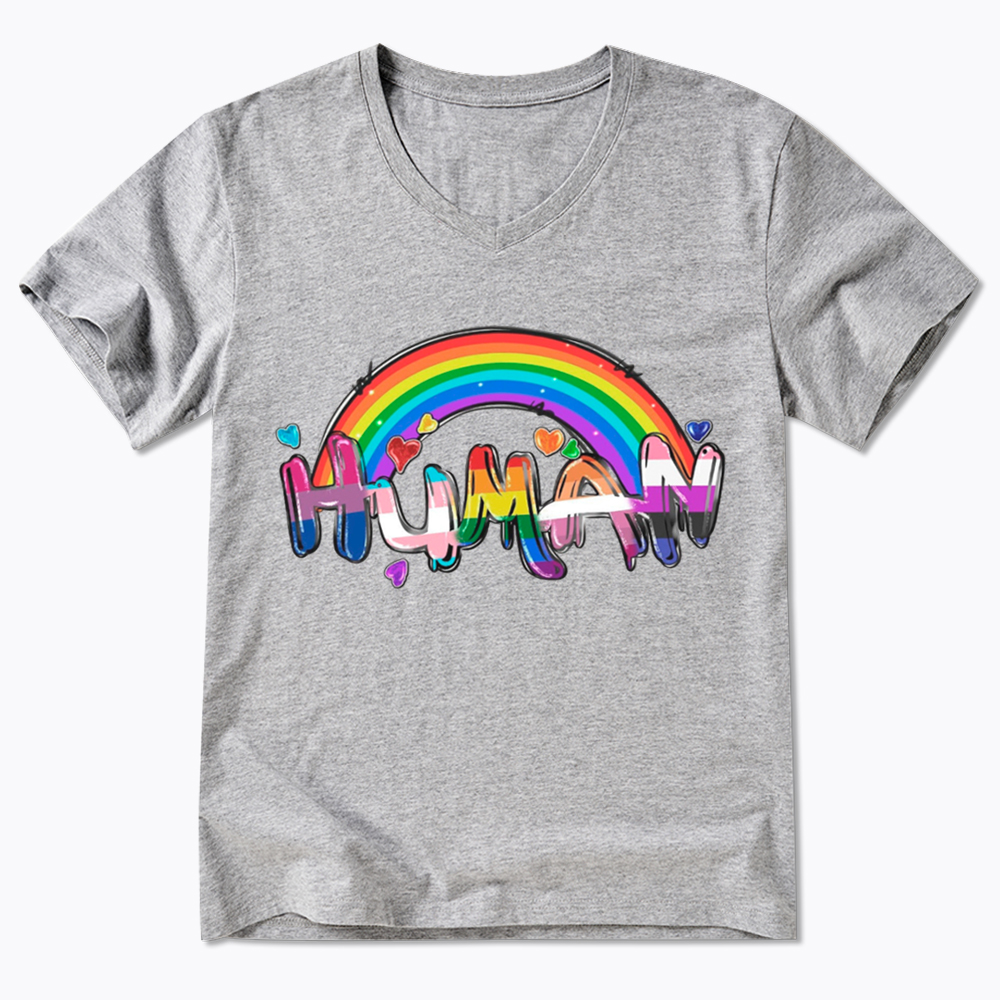 Human Rights LGBTQ V-Neck Classic T-Shirt