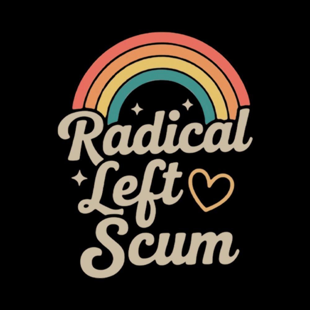 Retro Radical Left Scum Washed T-Shirt