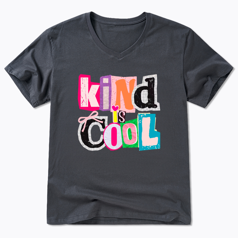 Be Kind Hand Drawn Motivational V-Neck Classic T-Shirt