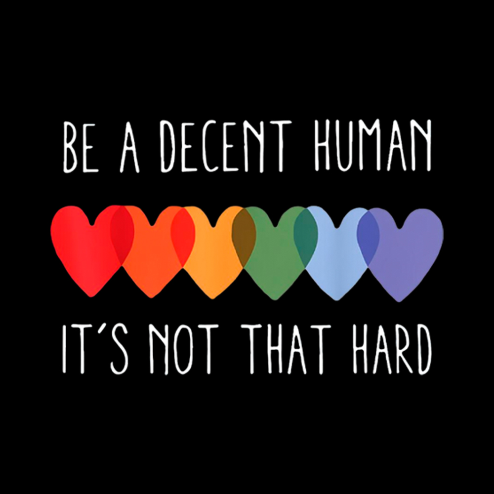 Be a Decent Human It's Not That Hard V-Neck Classic T-Shirt