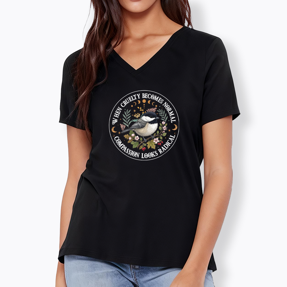 Compassion Looks Radical V-Neck Classic T-Shirt