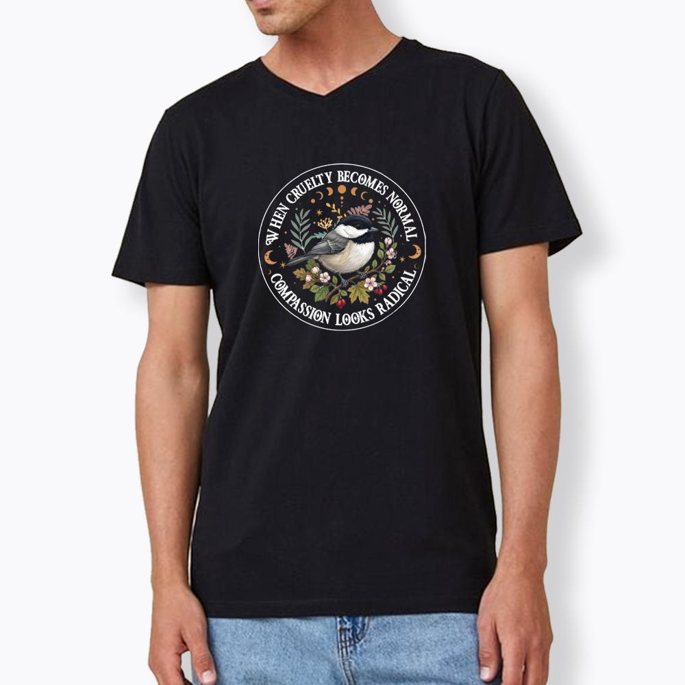 Compassion Looks Radical V-Neck Classic T-Shirt