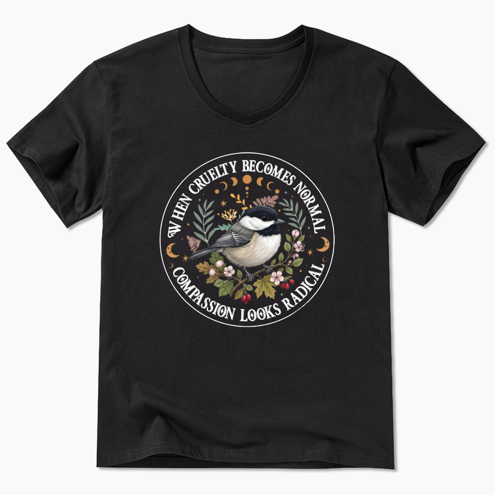 Compassion Looks Radical V-Neck Classic T-Shirt