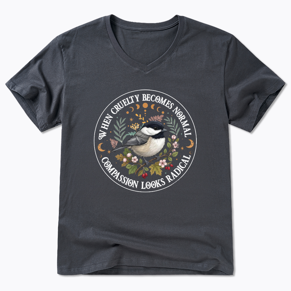 Compassion Looks Radical V-Neck Classic T-Shirt