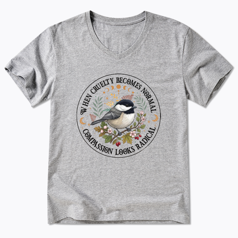 Compassion Looks Radical V-Neck Classic T-Shirt