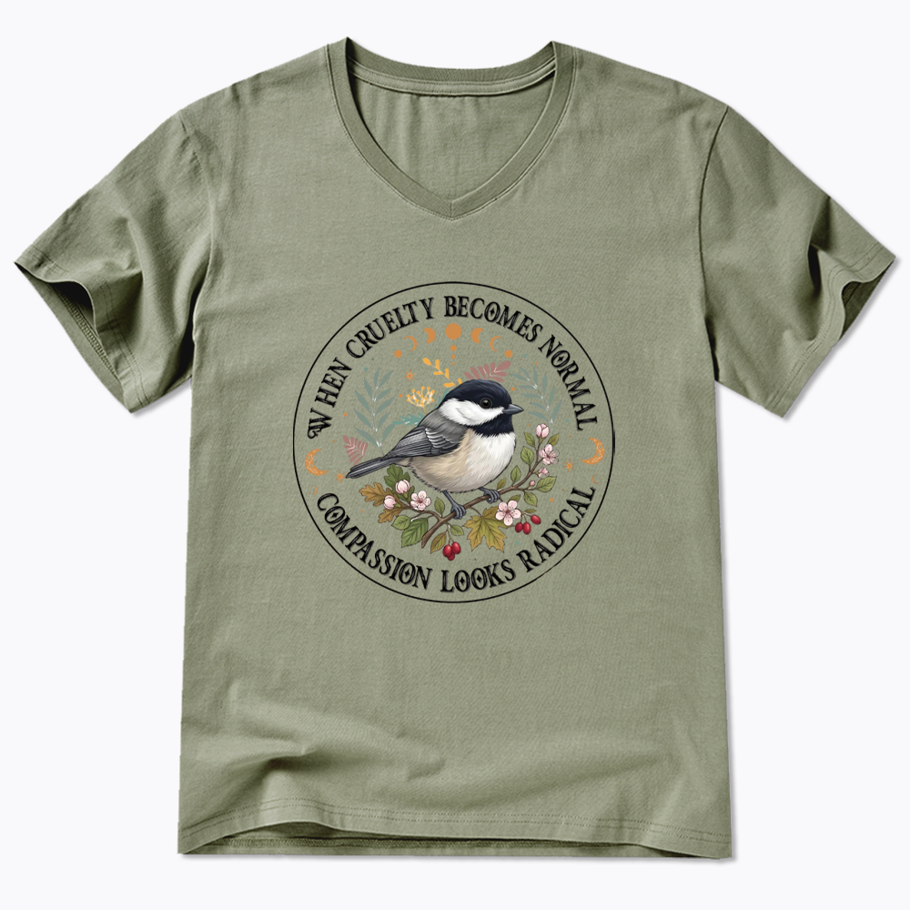 Compassion Looks Radical V-Neck Classic T-Shirt