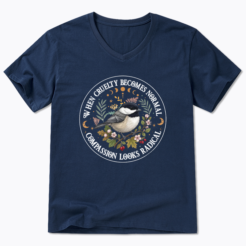 Compassion Looks Radical V-Neck Classic T-Shirt