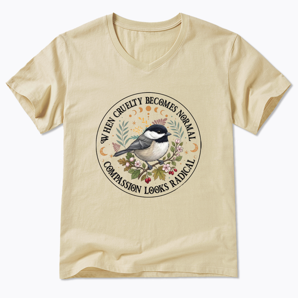 Compassion Looks Radical V-Neck Classic T-Shirt