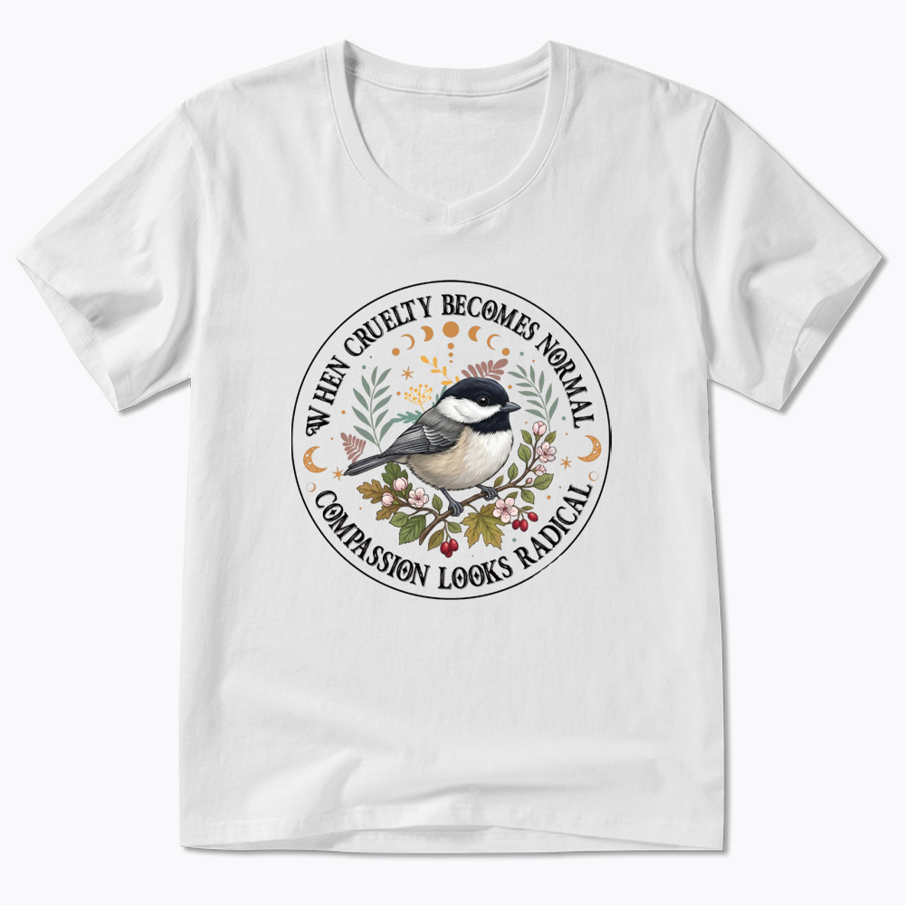 Compassion Looks Radical V-Neck Classic T-Shirt