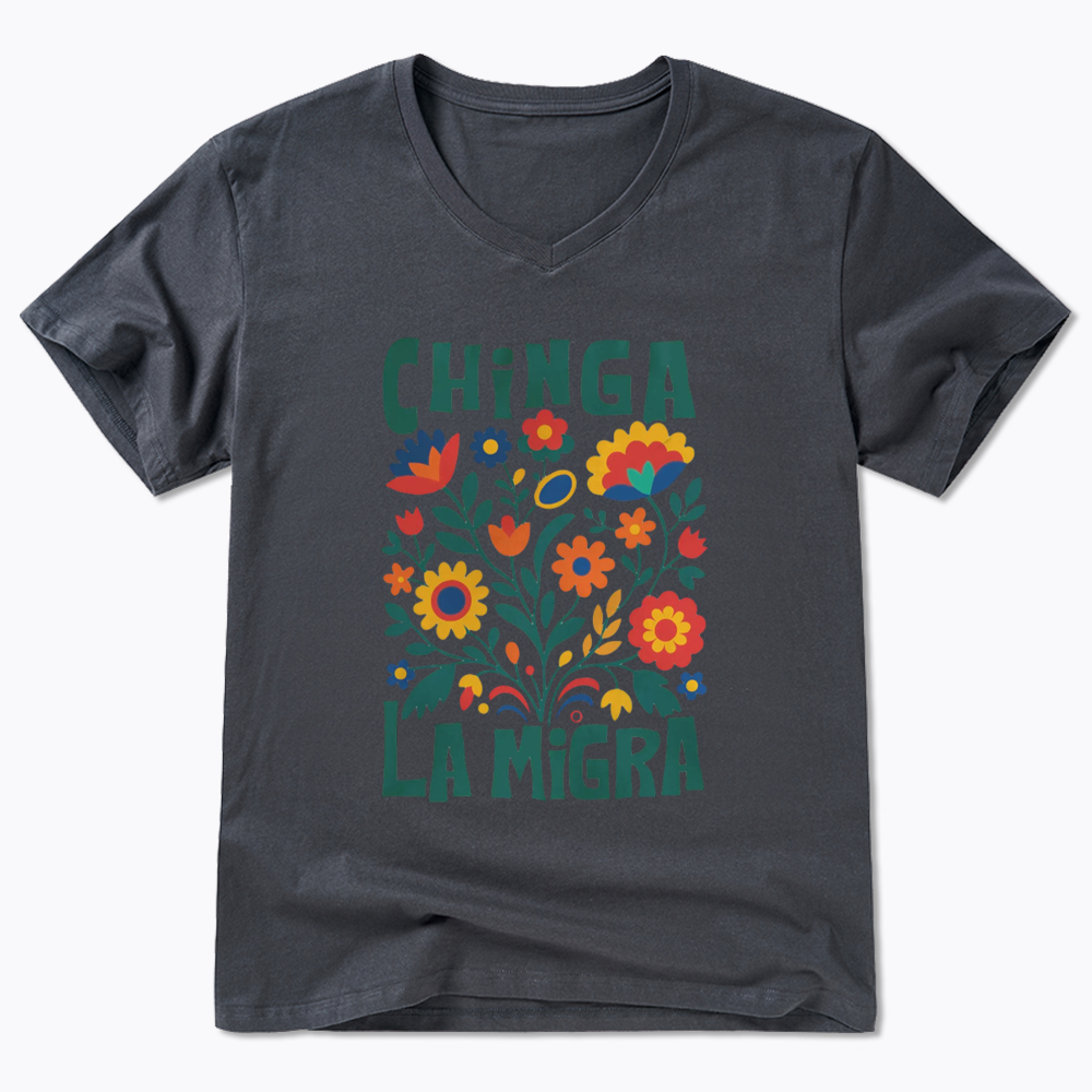 Chinga La Migra V-Neck Classic T-Shirt