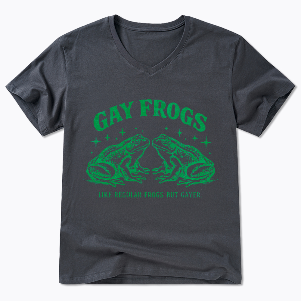 Vintage Gay Frog V-Neck Classic T-Shirt