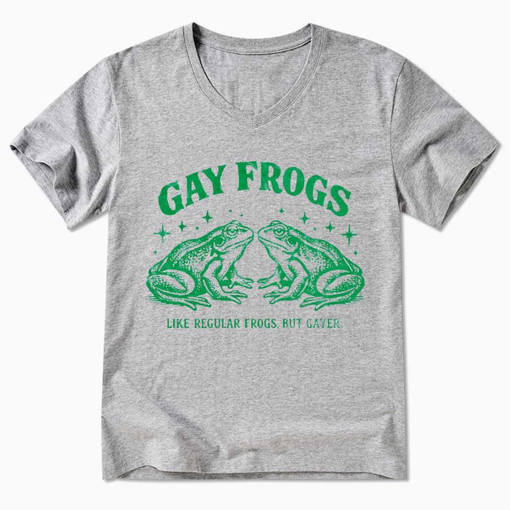 Vintage Gay Frog V-Neck Classic T-Shirt
