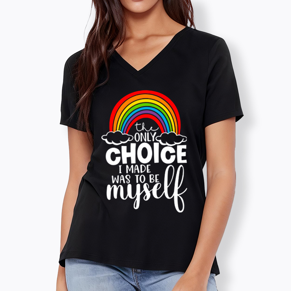 The Only Choice I Made Was To Be Myself V-Neck Classic T-Shirt