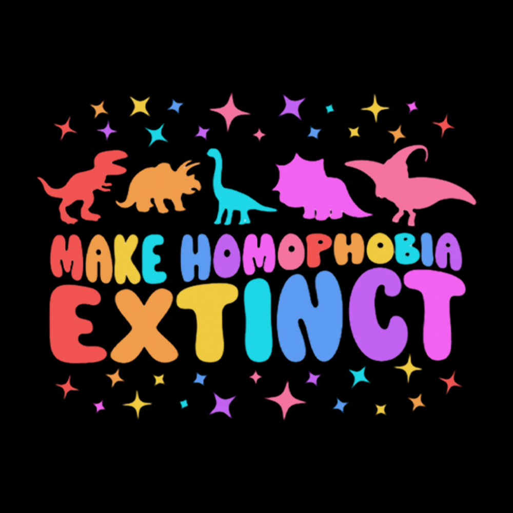 Make Homophobia Extinct Washed T-Shirt